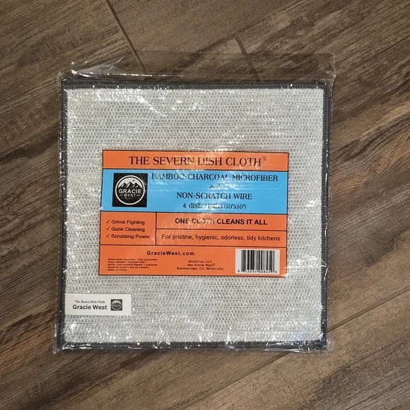 Severn Dish Cloths for Washing Dishes 4pk. Odor-Resistant Non-Scratch Wire - Picture 8 of 10